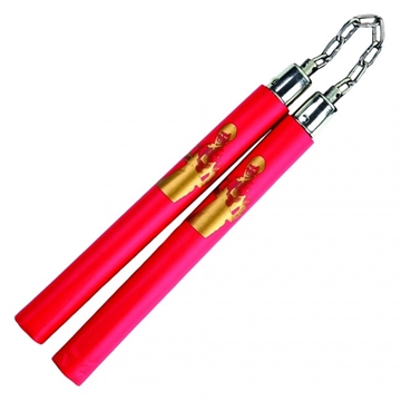 Picture of Red Foam Nunchaku with Chain